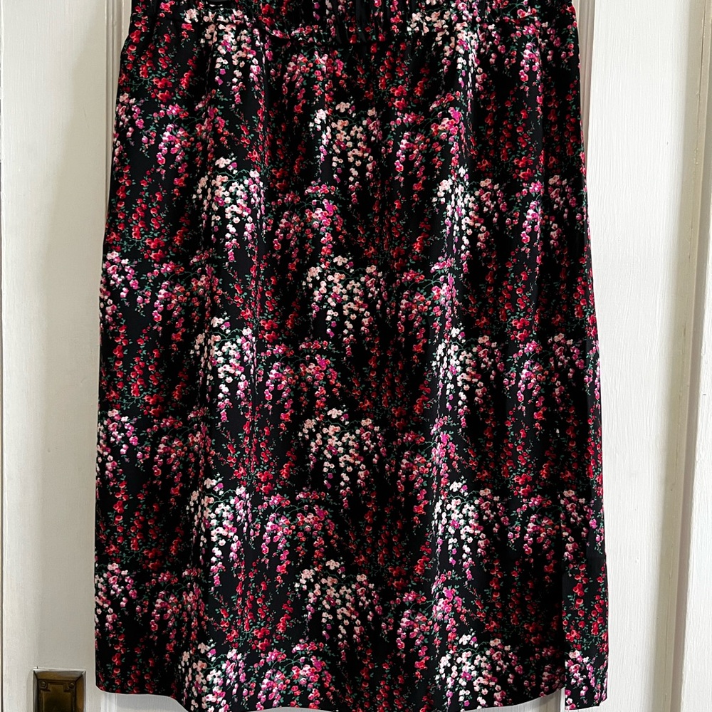 Floral Black and Pink Women's Skirt